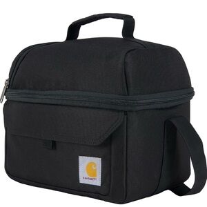 Carhartt Black Two Compartment 12 can Insulated Lunch Box